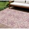 Homeroots 10' X 14' Pink Purple And Sky Blue Geometric Washable Indoor Outdoor Area Rug 612820 - alternate 1