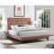 Homeroots Blush Solid Wood Queen Tufted Upholstered Velvet Bed 544751 - alternate 6
