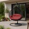 Leisuremod Teardrop Hanging Swing Chair with Stainless Steel Stand, 440 lb Capacity, Weatherproof RSCBL-57DOR - alternate 4