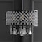 Jonathan Y Gigi 17 in. Metal/Crystal Adjustable LED Drop Chandelier, Black/Clear JYL7464A - alternate 5