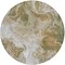 Homeroots 8' Brown And Ivory Round Abstract Washable Indoor Outdoor Area Rug 617790 - alternate 4