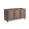 James Martin Vanities Portland 60" Single Vanity, Whitewashed Walnut, w/ 3 CM Siberian Silestone Top 620-V60S-WW-3SFR - alternate 2