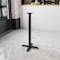 Flash Furniture Beverly 22'' x 22'' Restaurant Table X-Base with 3'' Dia. Bar Height Column XU-T2222-BAR-GG - alternate 3
