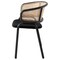 Leisuremod Ervilla Dining Chair with Stainless Steel Legs Velvet Seat and Wicker Back, Black EC20BL - alternate 5