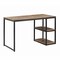 Homeroots 50" Brown and Black Solid Wood Writing Desk 402036 - alternate 6