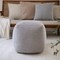 Homeroots 18" Gray Polyester Cube Outdoor Pouf Ottoman 551571 - alternate 5