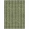Homeroots 5' X 8' Olive Green And Ivory Striped Washable Indoor Outdoor Area Rug 595884 - alternate 6
