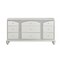 Homeroots 66" Platinum Manufactured Wood Nine Drawer Dresser 490459 - alternate 1