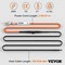 Vevor Self-Regulating Pipe Heating Cable 5W/ft w/ Built-in Thermostat 100 Feet 5MLTV1-100 - alternate 4