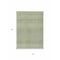 Homeroots 5' X 8' Green And Ivory Chevron Washable Indoor Outdoor Area Rug 612251 - alternate 3