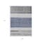 Homeroots 9' X 12' Denim Blue Ivory And Gray Abstract Washable Indoor Outdoor Area Rug 615264 - alternate 5