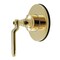 Kingston Brass Single-Handle Three-Way Diverter Valve with Round Trim Kit, Polished Brass KS3032KL - alternate 1