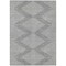 Homeroots 8' X 10' Gray And Ivory Geometric Washable Indoor Outdoor Area Rug 598577 - alternate 3