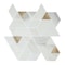 Daltile Pietra Divina Marble Natural Stone Spectrum Mosaic in Polished, Calacatta Dolomiti Gray Blend, 10PK DA57SPECTRUMS1L - alternate 1