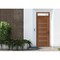 Vdomdoors Front Exterior Prehung Metal-Plastic Door, Manux 8415 Walnut, Top Sidelite Transom, Office Commerci MANUX8415EXD-WLN-W36xH80+14-LH - alternate 1