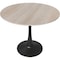 Leisuremod Bristol Modern Round Dining Table - MDF Wood Top with Powder Coated Steel Base BTBL-31NWST - alternate 1