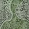 Homeroots 5' X 8' Olive Green Charcoal And Gray Floral Medallion Washable Indoor Outdoor Area Rug 603186 - alternate 4