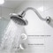 Supplygiant S Shaped Shower Arm with Flange 8 in Stainless Steel with 1/2 in Threated Connector, Chrome Finish 74-TB0TG-D - alternate 3