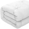 Homeroots White King Polyester 140 Thread Count Washable Down Comforter Set 528920 - alternate 3
