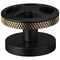 Brizo Litze Widespread Handle Kit, Wheel Matte Black/Luxe Gold HW5332-BLGL - alternate 1