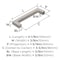 Amerock Monument 3-3/4 inch (96mm) Center-to-Center Polished Nickel Cabinet Pull, 25PK 25VMP36570PN - alternate 5