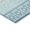Homeroots 5' X 8' Teal Blue Aqua And Ivory Geometric Washable Indoor Outdoor Area Rug 613874 - alternate 2