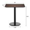 Flash Furniture 30" x 24" Tabletop, Seamless Surface Technology, Dark Brown with 18" Round Black Table Height Base ST-REC2430-WBR-TR18-GG - alternate 7
