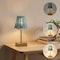 Jonathan Y Willow 11 in. Coastal Bohemian Metal and Rattan Tapered Cordless Rechargeable Integrated Dimmab, 2PK JYL5514B-SET2 - alternate 6