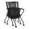 Office Star Products ProGrid Soft Frame Folding Chair, Freeflex Coal 69349-30 - alternate 4