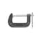 Vulcan C-Clamp, 3 in Max Opening Size, 1-3/4 in D Throat, Steel Body, Gray Body JL27362 - alternate 1