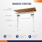 4Dock Gray Frame 55in W x 30in D Particleboard Tabletop Electric Standing Desk w/ Dual-Motor 3-Stage leg ET223 - alternate 4