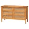 Baxton Studio Jenn Golden Brown Wood Japandi 3-Piece Storage Set with Distressed-Finished Rattan 253-13946-13947-13948-ZORO - alternate 3