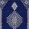 Homeroots 9' X 12' Navy Blue Gray And Brown Oriental Washable Indoor Outdoor Area Rug 598428 - alternate 3