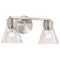 Nuvo Gianna, 2 Light Vanity, Brushed Nickel Finish, Clear Glass 60/8332 - alternate 6