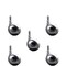 Service Caster 2.5 Inch Bright Chrome Metal Ball Caster - 7/16 Grip Ring Stem - SCC, 5PK SCC-GR01S25-DCS-BC-71678-5 - alternate 1