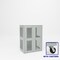 Pucel Heavy Duty Storage Cabinet with Casters, 36in W x 24in D x 54in H, Perforated Doors and Sides, Gray HDSC-3648-24-2C-PERF - alternate 1