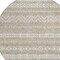 Homeroots 8' Beige And Ivory Round Southwestern Washable Indoor Outdoor Area Rug 587508 - alternate 3