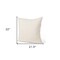 Homeroots 22" Cream Linen Throw Pillow Cover with Texture 608218 - alternate 3