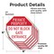 Signmission Private Property Do Not Block Gate, 6 inch X 6 inch, Vinyl Decal, 5PK OC-D-5PACK-6-134 - alternate 2