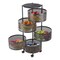 Home-Complete Kitchen Storage Rolling Cart with Wheels 5 Tier Rotating Baskets for Pantry, Bathroom, or Craft Room 83-106-B - alternate 7
