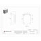 Wiegmann Twist Latch Electrical Enclosures, 17.69 in H, 8.45 in D, 16 in W, 1, 12, 3R, 4X, 6P, Fiberglass HW-J181608CHTL - alternate 2