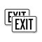 Signmission Exit Sign, Heavy Gauge Aluminum, 24 in W, 18 in H A-1824-2PACK-24042 - alternate 1