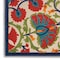 Homeroots 5' X 8' Navy Blue Beige Green Blue And Red Floral Indoor Outdoor Area Rug 546788 - alternate 4