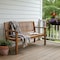 Homeroots 60in Teak Solid Wood Garden Bench 476412 - alternate 2