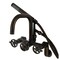 Kingston Brass Wall Mount Clawfoot Tub Faucet, Oil Rubbed Bronze AE8455CG - alternate 1