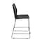 Flash Furniture HERCULES Series Black Stack Counter Stool with Air-Vent Back and Black Powder Coated Sled Base, 3PK 3-RUT-498A-CS-BK-GG - alternate 4