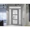 Vdomdoors Front Exterior Prehung FiberGlass Door Frosted Glass / Manux 8552 Grey Ash / 2 Sidelight and Transo MANUX8552EXD-SS-W16+36+16 x H80+14-RH - alternate 4