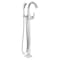 Delta Stryke Floor Mount Tub Filler Trim, 12.47 in, Lumicoat Chrome T4777-PR-FL - alternate 2