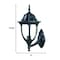 Homeroots Matte Black Lamp Shape Wall Light 398577 - alternate 4