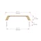 Richelieu 5 1/16 in (128 mm) Center-to-Center Champagne Bronze Contemporary Cabinet Pull BP7348128CHBRZ - alternate 4